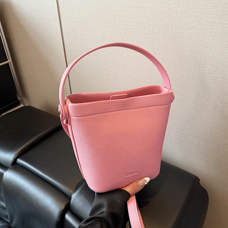 Сумка-ведро 2025 лето новая сумка конфетного цвета универсальная повседневная сумка-мессенджер модная универсальная наплечная сумка