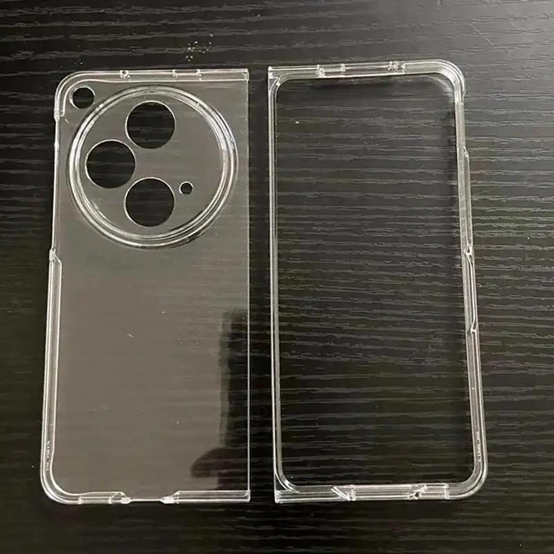 Прозрачный чехол для телефона HD для OnePlus Open 5G, прозрачный жесткий защитный чехол для ПК для Oppo Find N3, прочный чехол для OPPO Find N2, раскладной чехол для OPPO Find N