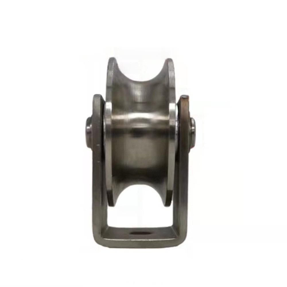 Corrosion Resistant V Sliding Gate Roller Wheel 304 Stainless Steel Pulley  Garage Doors