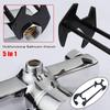 1Pcs 5-in-1 Sink Wrench Carbon Steel Plumbing Tool Pipe Repair Tool  Disassembly Maintenance Tool