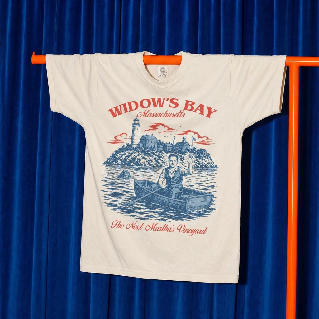 Widow's Bay Travel shirt, Funny Retro TV Reprint T-Shirt