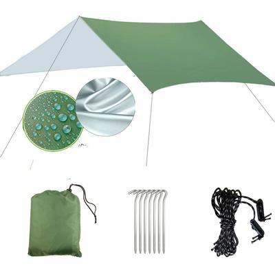 Уличный супер большой навес, солнцезащитный козырек, пляжная палатка для кемпинга, водонепроницаемая тканевая водонепроницаемый коврик, треугольный навес