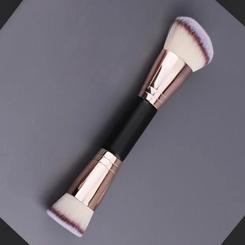 2/4/5Pcs Flat Top Dual-ended Makeup Brushes Soft Bristle Foundation Brush Set  Beginner Makeup
