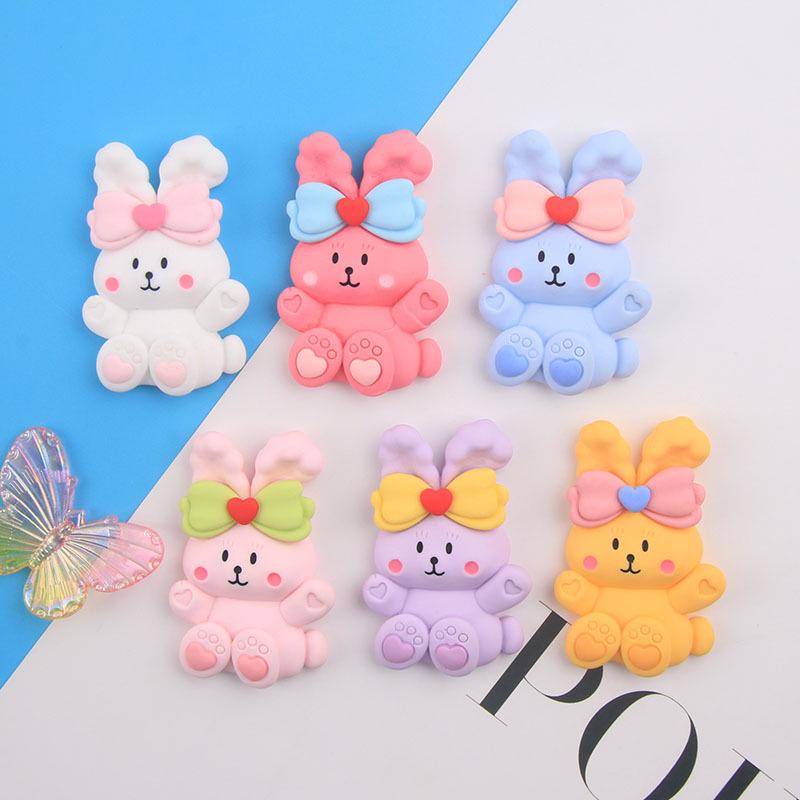 Чехол для телефона с симпатичным кроликом и бабочкой из смолы, набор аксессуаров