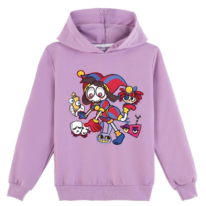 Детская 3D толстовка с капюшоном THE AMAZING DIGITAL CIRCUS свитер для детей