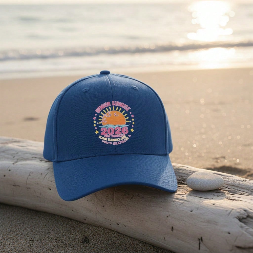 [Graduation Baseball Cap] Senior Sunrise 2026 Print Adjustable Sun Protection Baseball Hat - Lightweight Breathable Polyester Unisex Outdoor Sports