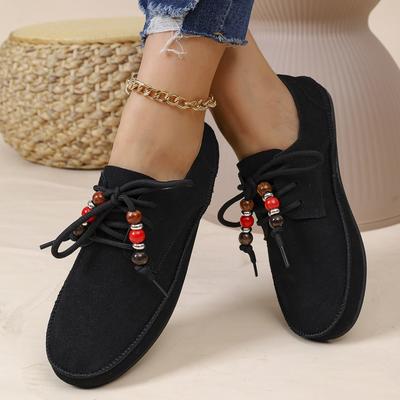 Внешнеторговые женские туфли большого размера в стиле ретро кэжуал для осени и зимы 2025 года, новые, на одной педали, ленивые, из мягкой кожи, на мягкой подошве, одинарные туфли