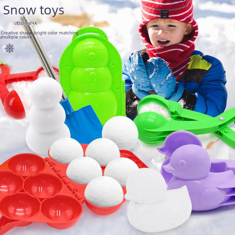 Детский зимний зажим для игры в снежки - игрушка для игры в снежки на открытом воздухе