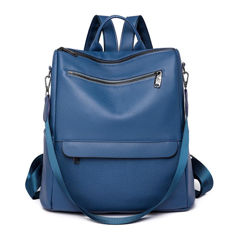 Модный и ретро женский рюкзак мягкий кожаный рюкзак большой емкости водонепроницаемый школьный рюкзак для школьников новый стиль