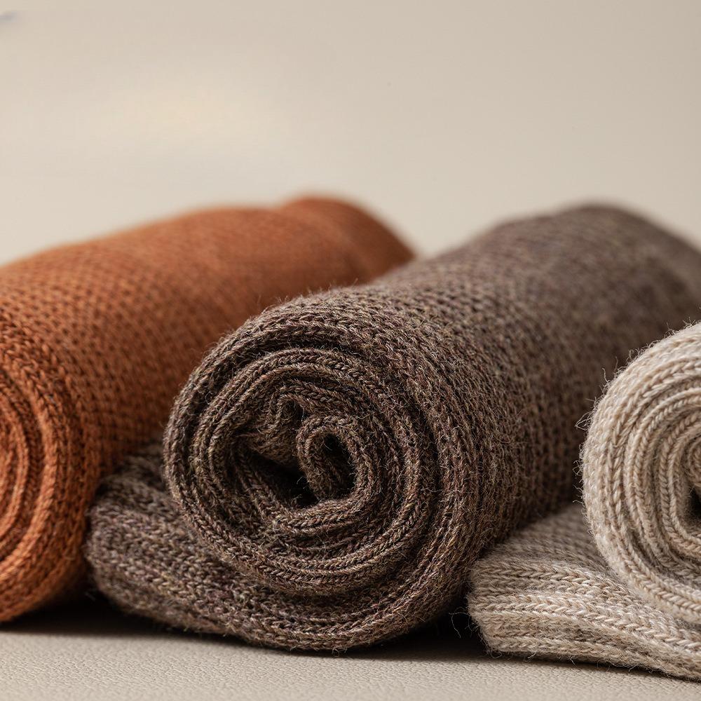 5 пар мужских осенне-зимних носков длиной до середины икры с антибактериальными свойствами, впитывающими запах ног, для спорта и бизнеса