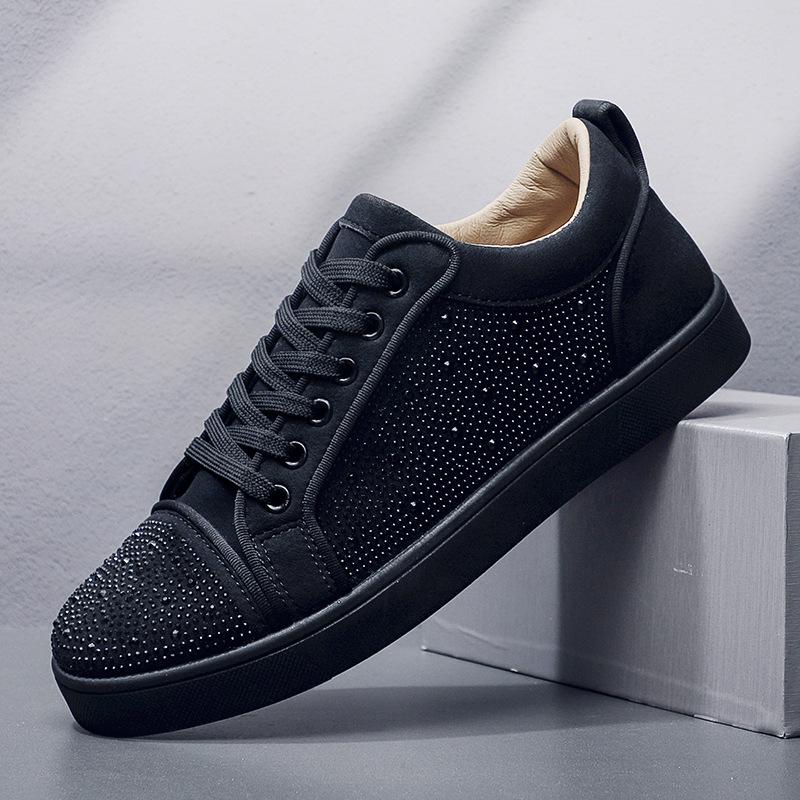Весенние и осенние нарядные мужские туфли Diamond Breathable Running Sports Shoes Fashion Universal Casual Shoes