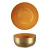 [A1715] - Металлическая миска «Бохо» золотисто-оранжевого цвета - 12x6 см