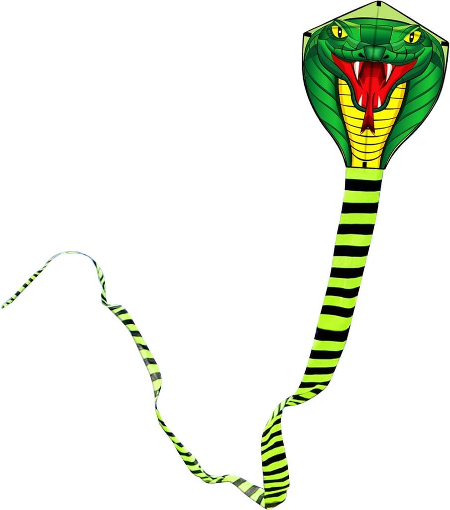This snake-shaped kite is perfect for beginners. It's easy to assemble and launch. Suitable for adults and children, and ideal for family trips. 8