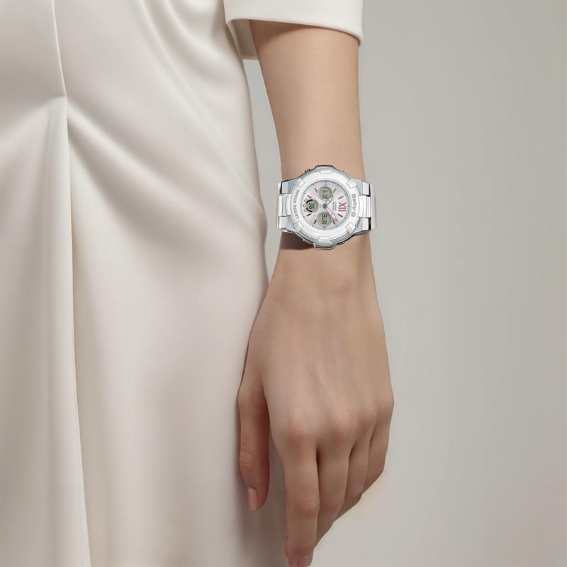 Casio BABY-G Серия 'Цветы' Модные Трендовые Яркие Уличные Классические Стрелочные Двойной Дисплей Водонепроницаемые Кварцевый Механизм Ремешок из Смолы Японские BGA-110BL-7B2021