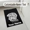 Personalized Crystal Velvet Carpet,Arctic Monkeys Custom Printed Name, Plush Area Rug For Home Indoor Decor