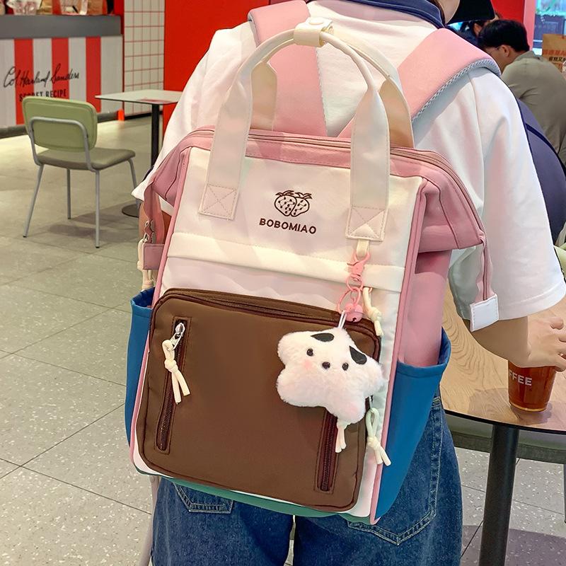 Сумка ручная Детская для учеников начальной школы Девочек Учеников средней школы Рюкзак с высокой ценностью и вставками