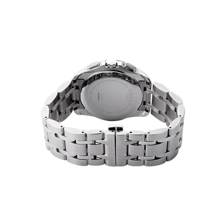 Tissot Kutu Collection Мужские кварцевые часы Часы 41 мм Белый циферблат Стальной корпус часов Стальной ремешок T035.439.11.031.00