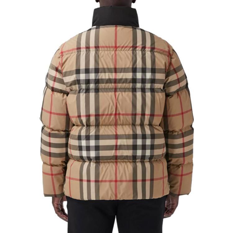 Burberry Мужские пуховики Архивный бежевый Стойка умеренная Другое 80439211