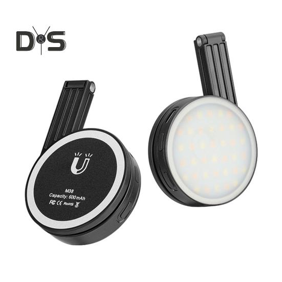 Магнитный заполняющий свет с зеркалом, 3 режима освещения, регулируемая яркость, компактный дизайн, светодиодный светильник для селфи, перезаряжаемый светильник для видеоконференций