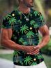 Summer Hawaiian Men's T-shirt 3d Print Tree Graphic T Shirt Fashion Short Sleeve Clothing Oversized Camiseta Streetwear Tee Tops