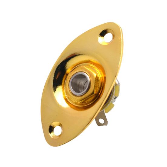 1/4" овальный входной разъем для электрогитары металлический выходной разъем пластина гнездо с винтами эллиптический кошачий глаз входной разъем гнездо для электрогитары бас