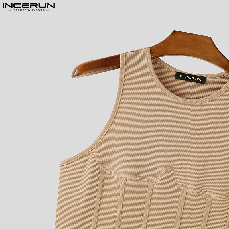 INCERUN Мужские облегающие спортивные майки без рукавов для повседневной носки
