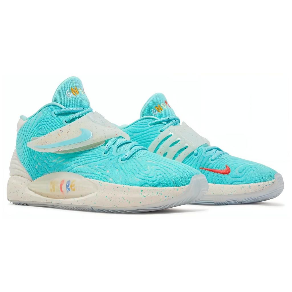 Nike KD 14 Enspire Друзья и Семья KD Средневысокие Баскетбольные Кроссовки Мужские Синие DV2098-300
