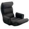 Sanwa Direct Seat Chair with High Adjustable In 14 Levels Low Resilience Urethane Black Armrest, Back, Head/Backrest/Leg Each, Reclining, 150-SNC103BK