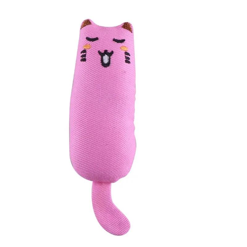 Catnip Toys Cute Thumb Plush Pillow Teeth Grinding Bite-resistant Teasing Relaxation Cat Chew Toy Pet Accessories
