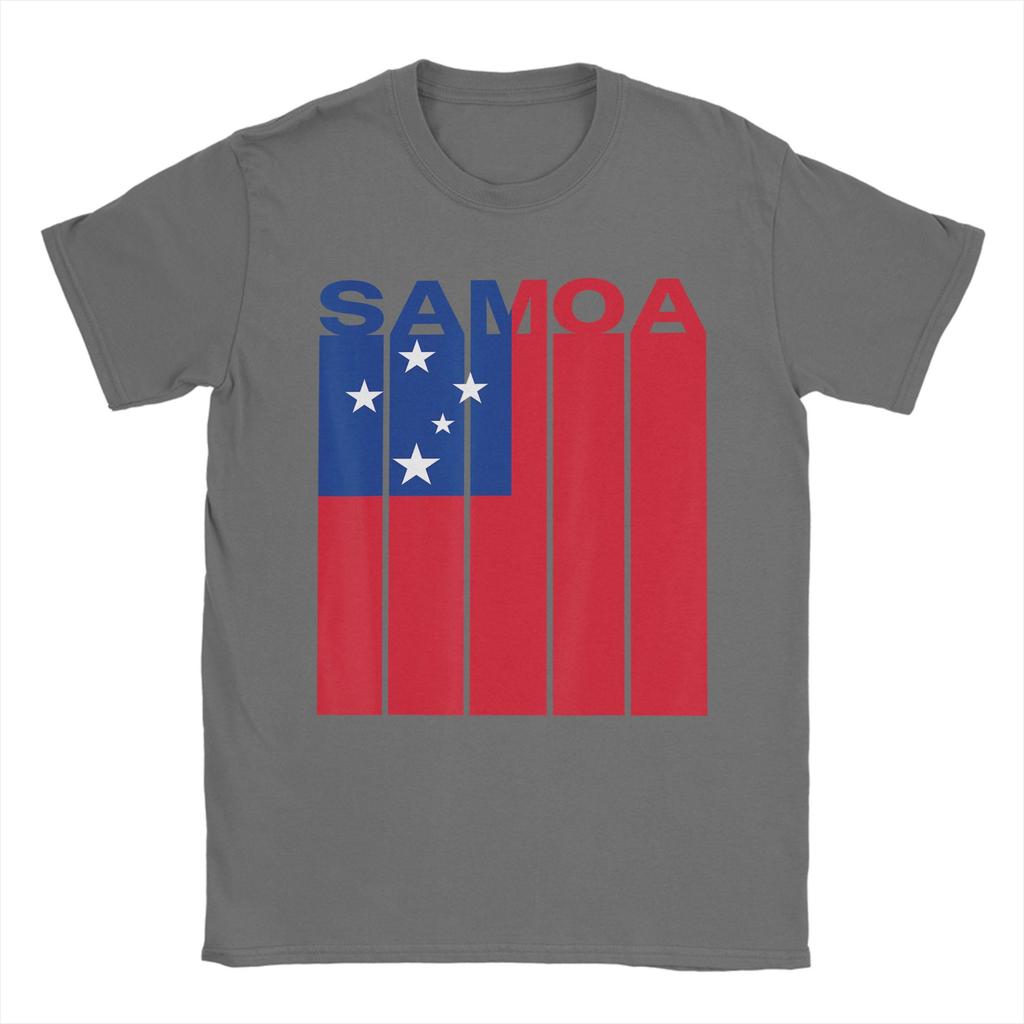 Samoa Flag TShirt Beach Cotton TShirts For Unisex Hip Hop Casual Tee Shirt Short Sleeves YK Fun Top Tees