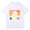 Funny Ghost Boo Sheet T Shirt Retro Halloween Graphic Tee Vintage Sunset Aesthetic Harajuku Streetwear Top Casual Unisex Tshirt