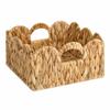 Natural Water Hyacinth Storage Basket Handwoven Decorative Storage Bin  Living Room Bedroom