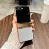 Модный сверкающий чехол для телефона с бриллиантами для Samsung Galaxy Z Flip 7 7 FE 6 5 4 3 5G Электроокрашенная защита шарнира PC Ударопрочный чехол
