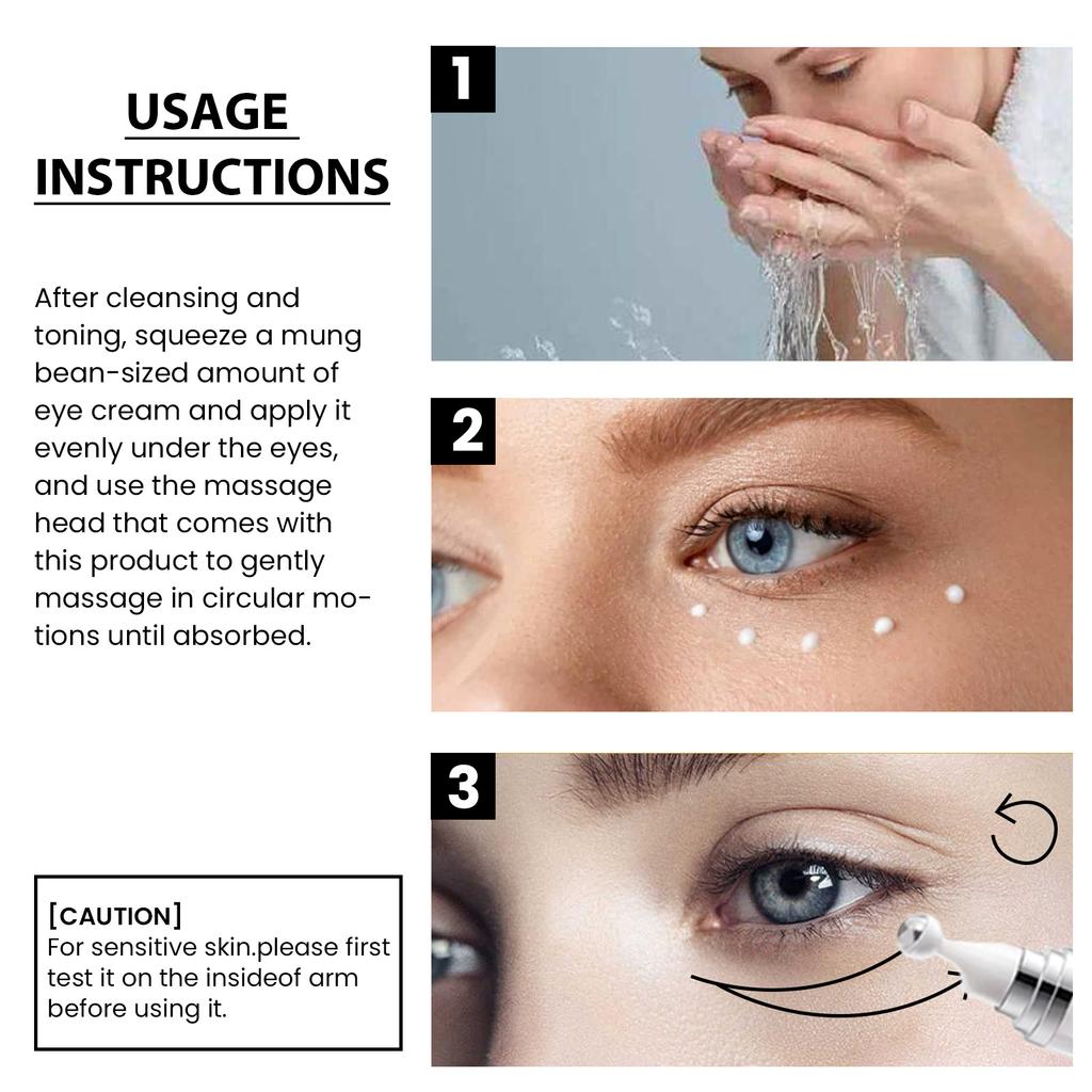 Крем для глаз с коллагеновым пептидом подтягивает и смягчает нежную кожу вокруг глаз, уменьшая морщины, гусиные лапки и темные круги под глазами.