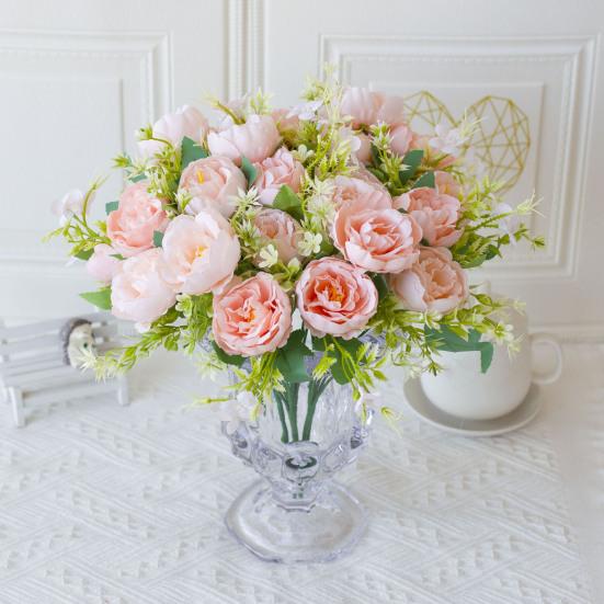 Букет искусственных пионов 5 головок реалистичные искусственные шелковые цветы свадебная вечеринка дом