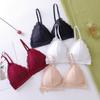 Women Bra Triangle Cup Lace Bra Without Steel Sling Beautiful Back Thin Bras