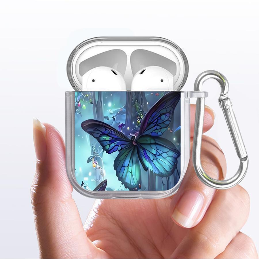 Clear Earphone Cases Cover Case For Airpods Pro 4 Pro3 3 2 1 Pro2 Cartoon Butterfly Pattern