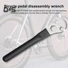 Ключ для педалей велосипеда с противоскользящей рукояткой из ПВХ, прочная сталь 15/24 мм, инструмент для снятия педалей горного велосипеда, шоссейного велосипеда, инструмента для ремонта скутера