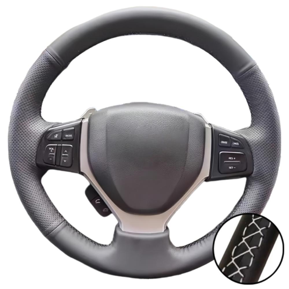 Hand Stitched Microfiber Leather 2015- SX4 S-CROSS 2013- Celerio 2015- Steering Wheel Cover For Suzuki Vitara