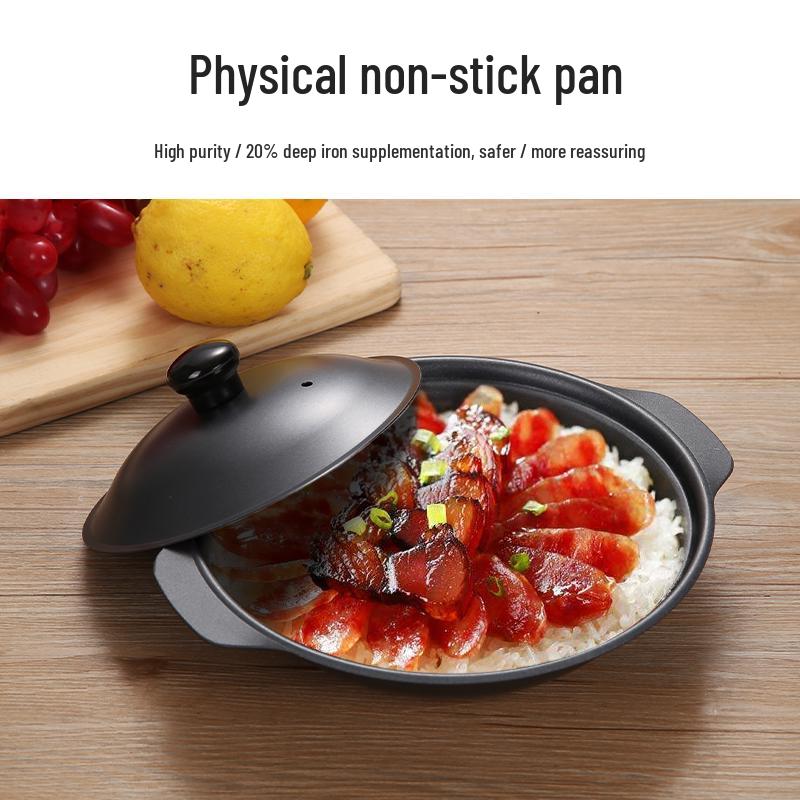 Глиняный горшок Huang Men Ji - Чугунный горшок для риса и курицы, Горшок для хрустящего риса, Жаропрочный хот-пот