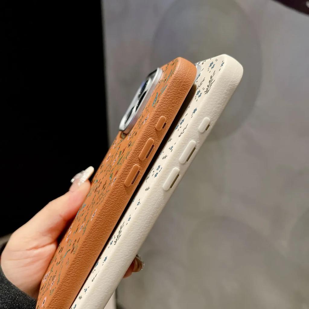 Чехол для телефона с рисунком личи и маленькими цветами для Xiaomi Redmi Note 14 13 12 Pro Plus 11S 11 10S 10 Redmi 14C 13C 12C Мягкий бампер
