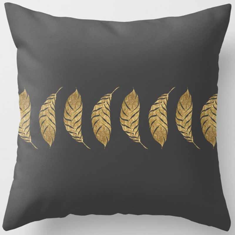 Черно-желтая квадратная наволочка, украшение для дома, чехол для автомобильного дивана 45 см * 45 см