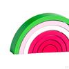 Wooden Rainbow Stacker Arch Bridge Playset Stacking Toys for Activity Boy