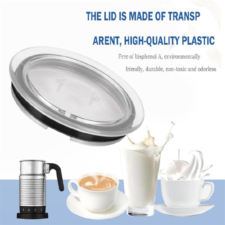 Milk Frother Lid Replacement Milk Frother Part Coffee Machine Spare Part Milk Frother Lid Accessory Plastic Texture