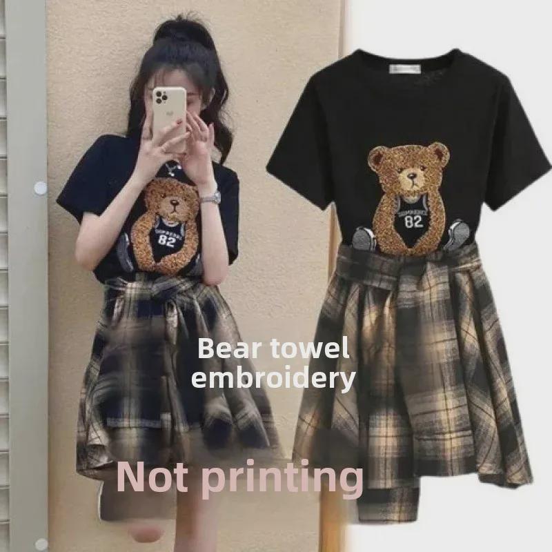 Лето 2025 г. Женский спортивный костюм из двух частей в ретро-стиле Гонконга