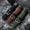 19-мм нейлоновый ремешок для часов Casio FT-500WC Черный Зеленый Коричневый Браслет Холст Кожа Дышащий Спортивный Наручный Ремешок для Мужчин Женщин