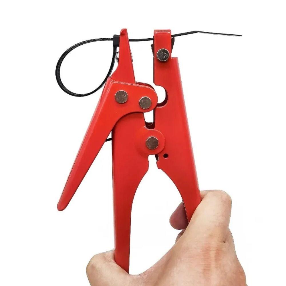 Ergonomic Nylon Zip Tie Pliers Labor Saving Efficient Cable Tie Tool Alloy Quick Tighten Flush Cut Zip Tie Tool