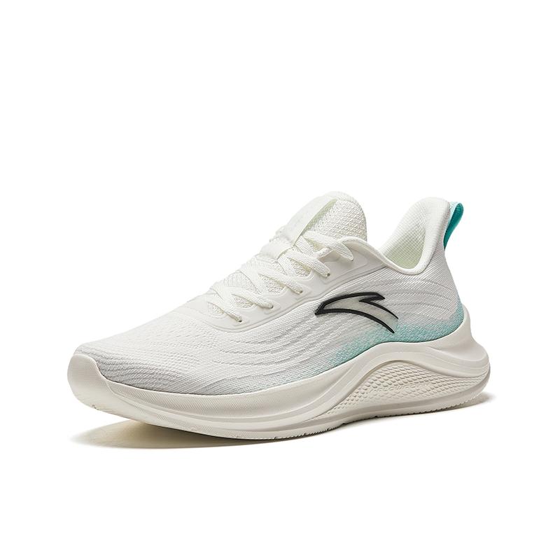 Anta Кроссовки для бега Urban Running Fabric Non-Slip Wear-Stick с низким верхом для мужчин, белые, зеленые, 912525504F-1