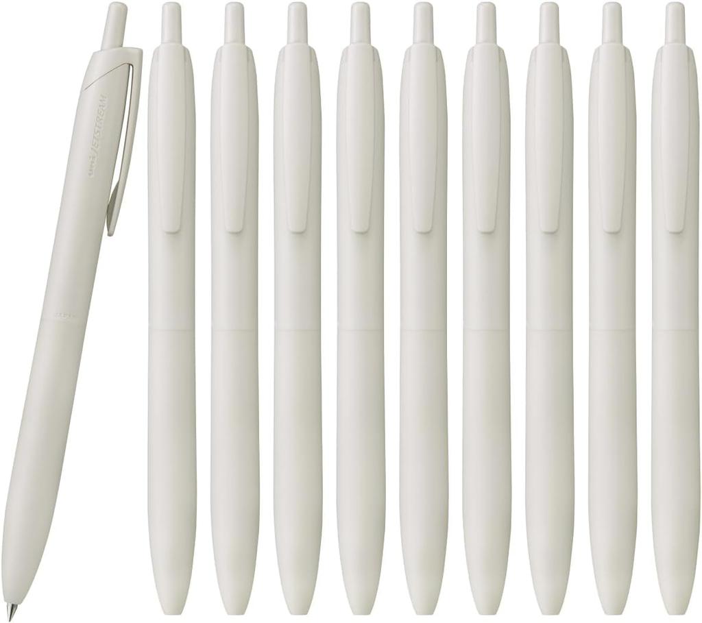 Шариковая ручка Mitsubishi Pencil Jet Stream Light Touch Ink 10 шт. Shell White 10P на масляной основе 0,7 SXNLS07.1
