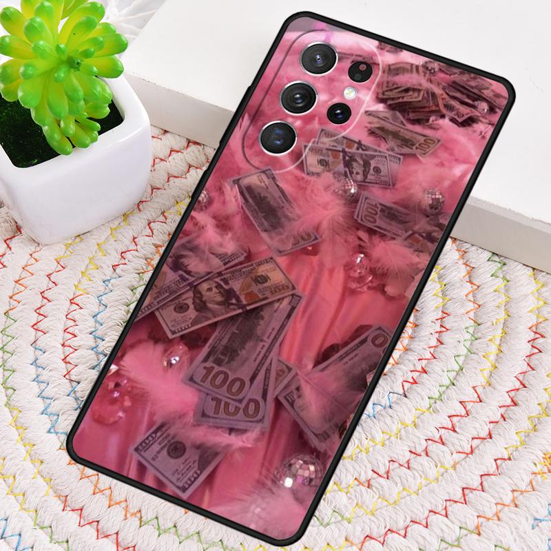 Розовый эстетичный чехол из ТПУ для Samsung Galaxy note 10 pro S26 S25 S24 S23 S22 Ultra Plus S21 FE S20 Ударопрочный чехол
